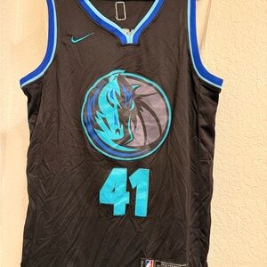 Nike Black Jersey with Teal and Blue Highlights